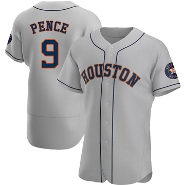 Authentic Hunter Pence Men's Houston Astros Gray Road Jersey