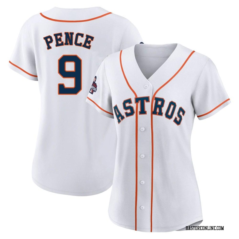 Authentic Hunter Pence Women's Houston Astros White 2022 World Series Champions Home Jersey