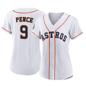 Authentic Hunter Pence Women's Houston Astros White 2022 World Series Home Jersey