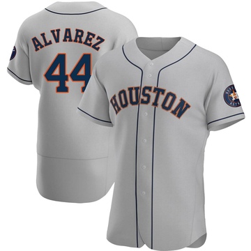 Authentic Yordan Alvarez Men's Houston Astros Gray Road Jersey