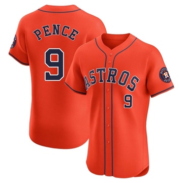 Elite Hunter Pence Men's Houston Astros Orange Alternate Vapor Premier Jersey