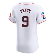 Elite Hunter Pence Men's Houston Astros White Home Patch Jersey