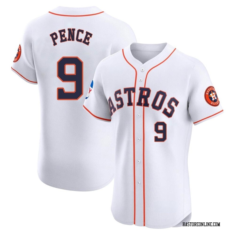 Elite Hunter Pence Men's Houston Astros White Home Patch Jersey