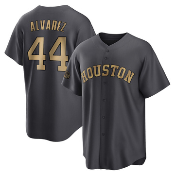 Game Yordan Alvarez Youth Houston Astros Charcoal Replica 2022 All-Star Jersey
