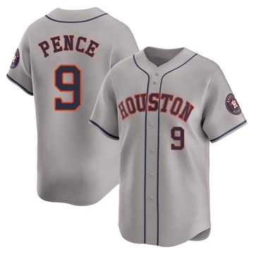 Limited Hunter Pence Men's Houston Astros Gray Away Jersey