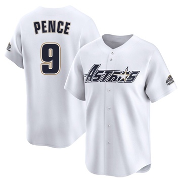 Limited Hunter Pence Men's Houston Astros White Throwback Cooperstown Collection Jersey