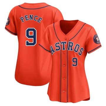 Limited Hunter Pence Women's Houston Astros Orange Alternate Jersey