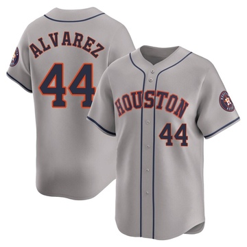 Limited Yordan Alvarez Men's Houston Astros Gray Away Jersey