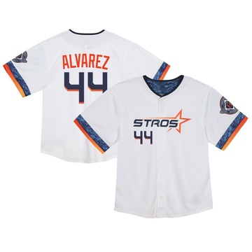 Limited Yordan Alvarez Toddler Houston Astros White 2025 City Connect Jersey