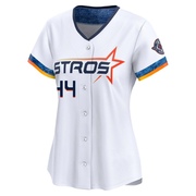 Limited Yordan Alvarez Women's Houston Astros White 2025 City Connect Jersey