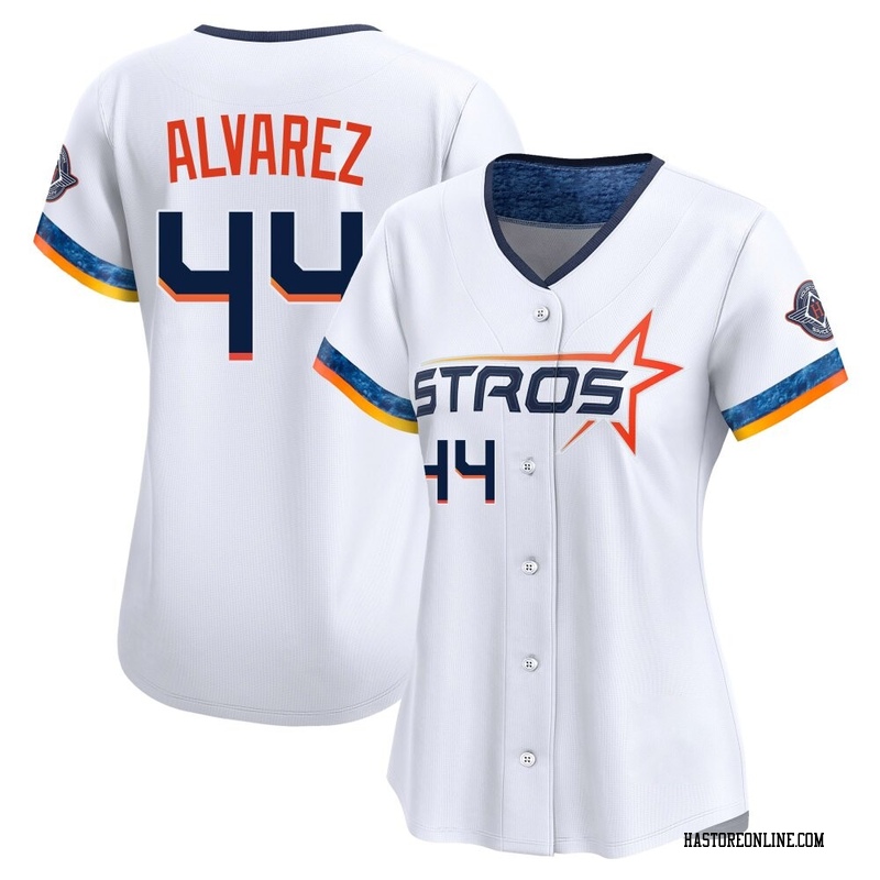 Limited Yordan Alvarez Women's Houston Astros White 2025 City Connect Jersey