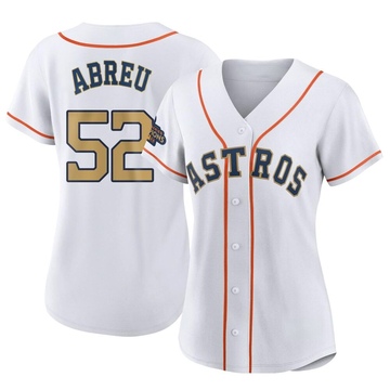 Replica Bryan Abreu Women's Houston Astros Gold White 2023 Collection Jersey