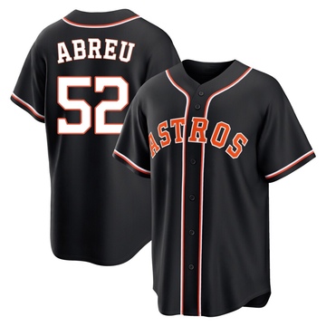 Replica Bryan Abreu Youth Houston Astros Black Fashion Out Jersey