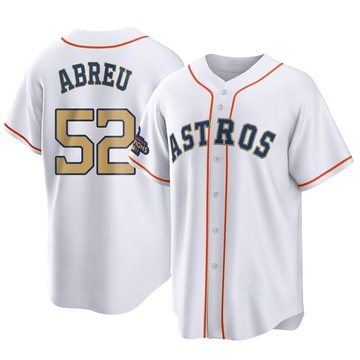 Replica Bryan Abreu Youth Houston Astros Gold White 2023 Collection Jersey