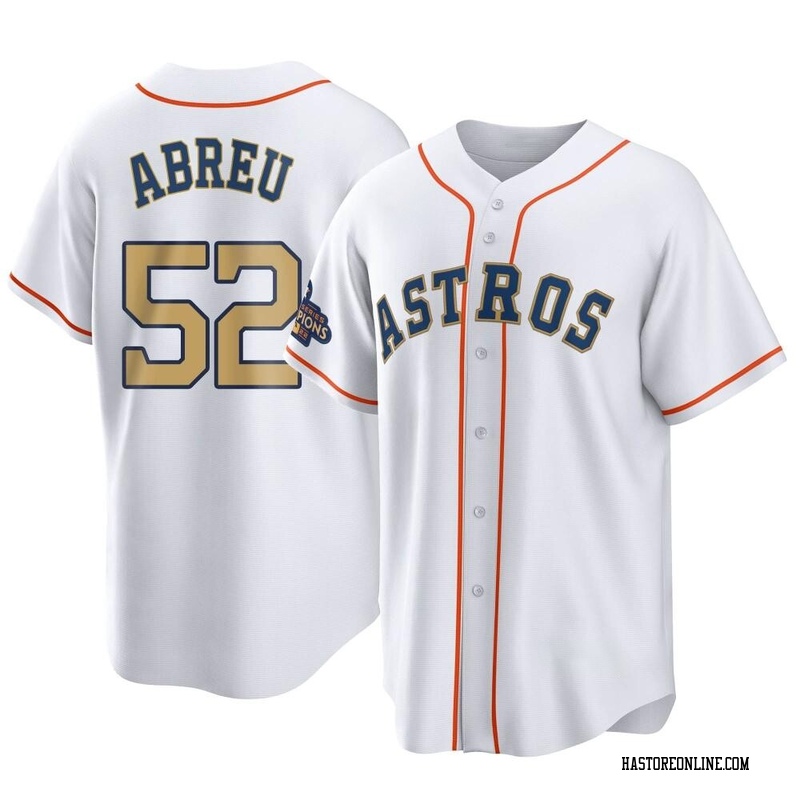 Replica Bryan Abreu Youth Houston Astros Gold White 2023 Collection Jersey