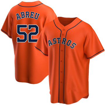 Replica Bryan Abreu Youth Houston Astros Orange Alternate Jersey