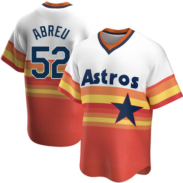 Replica Bryan Abreu Youth Houston Astros White Home Cooperstown Collection Jersey