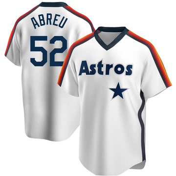 Replica Bryan Abreu Youth Houston Astros White Home Cooperstown Collection Team Jersey