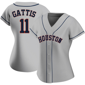 Replica Evan Gattis Women's Houston Astros Gray Road 2020 Jersey
