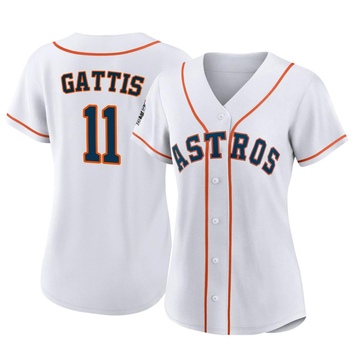 Replica Evan Gattis Women's Houston Astros White 2022 World Series Home Jersey