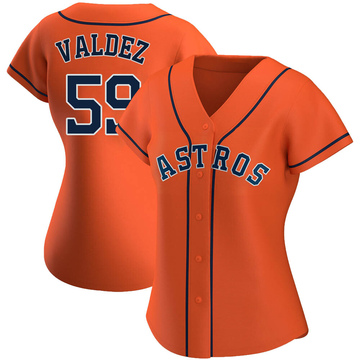 Replica Framber Valdez Women's Houston Astros Orange Alternate Jersey