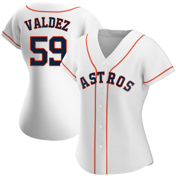 Replica Framber Valdez Women's Houston Astros White Home Jersey