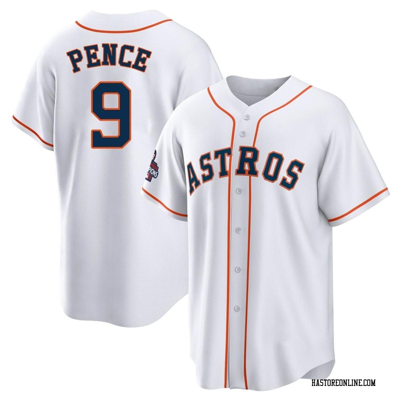Replica Hunter Pence Men's Houston Astros White 2022 World Series Champions Home Jersey