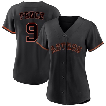 Replica Hunter Pence Women's Houston Astros Black Fashion Jersey