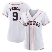 Replica Hunter Pence Women's Houston Astros White 2022 World Series Champions Home Jersey