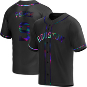Replica Hunter Pence Youth Houston Astros Black Holographic Alternate Jersey