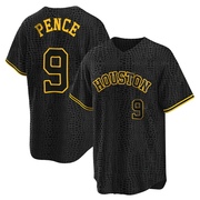 Replica Hunter Pence Youth Houston Astros Black Snake Skin City Jersey