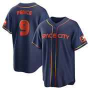 Replica Hunter Pence Youth Houston Astros Navy 2022 City Connect Jersey