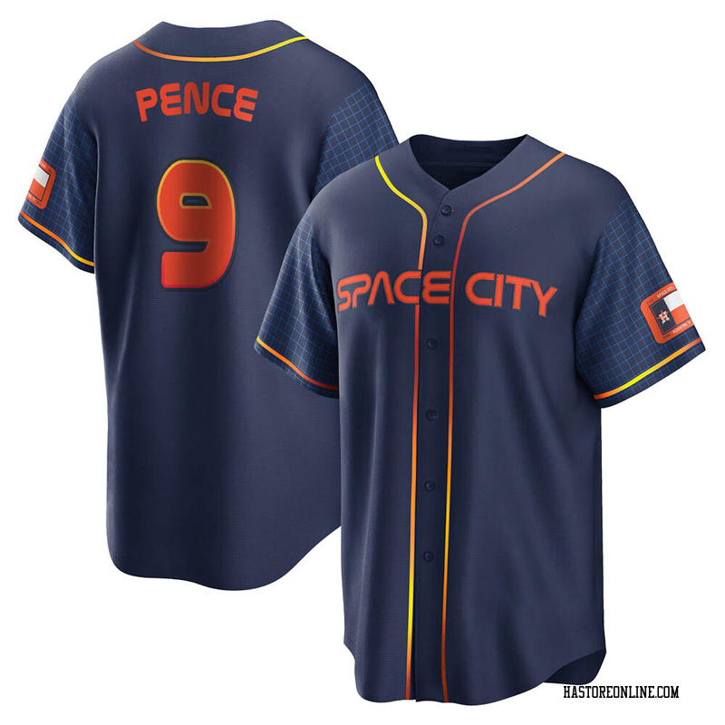 Replica Hunter Pence Youth Houston Astros Navy 2022 City Connect Jersey