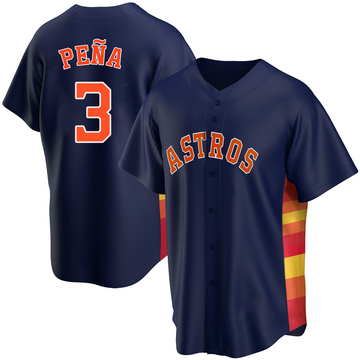 Replica Jeremy Pena Men's Houston Astros Navy Alternate Jersey