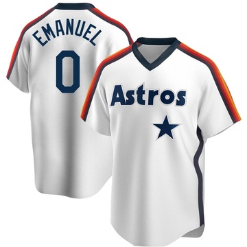 Replica Kent Emanuel Youth Houston Astros White Home Cooperstown Collection Team Jersey