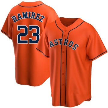 Replica Yeuris Ramirez Youth Houston Astros Orange Alternate Jersey