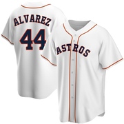 Replica Yordan Alvarez Men's Houston Astros White Home Jersey