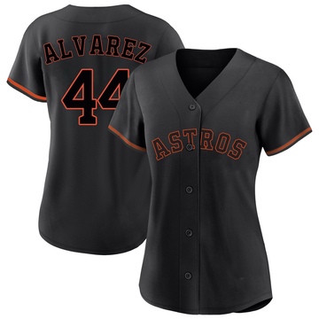 Replica Yordan Alvarez Women's Houston Astros Black Fashion Jersey