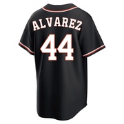 Replica Yordan Alvarez Youth Houston Astros Black Fashion Out Jersey