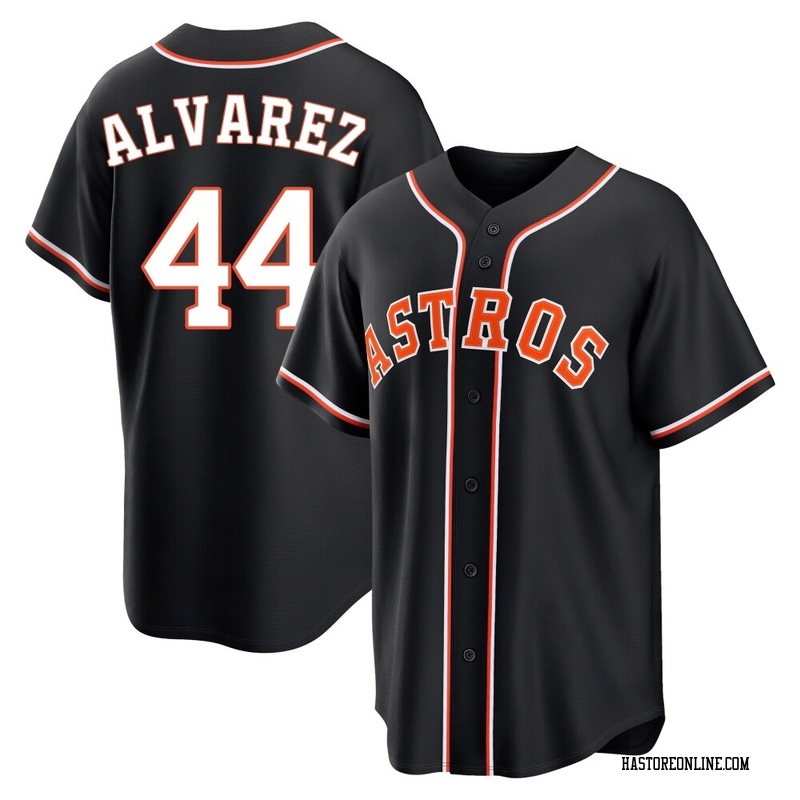 Replica Yordan Alvarez Youth Houston Astros Black Fashion Out Jersey