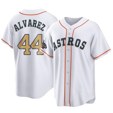 Replica Yordan Alvarez Youth Houston Astros Gold White 2023 Collection Jersey