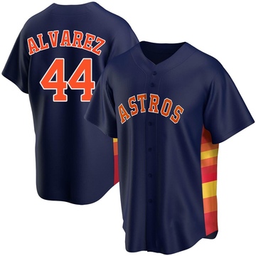 Replica Yordan Alvarez Youth Houston Astros Navy Alternate Jersey