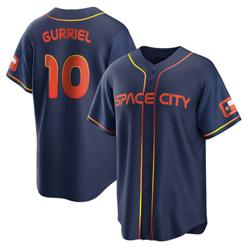 Replica Yuli Gurriel Youth Houston Astros Navy 2022 City Connect Jersey
